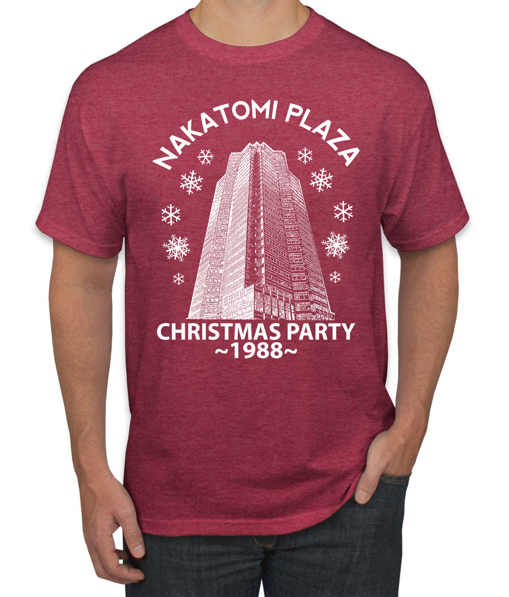Nakatomi Plaza Christmas Party 1988 Classic McClane Die Hard Ugly Christmas Men's T-Shirt