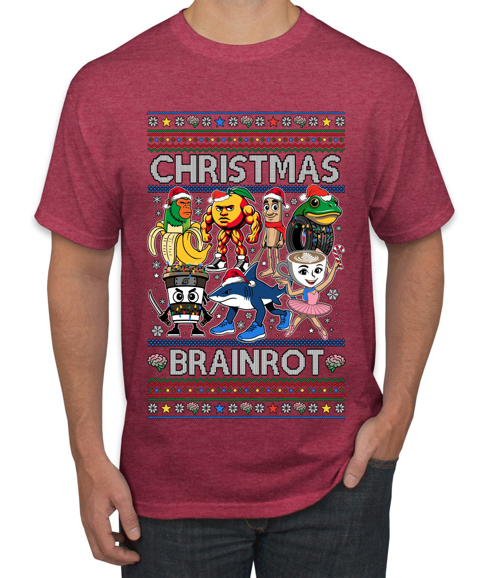 Christmas Brainrot, Ugly Christmas Sweater Men's T-Shirt
