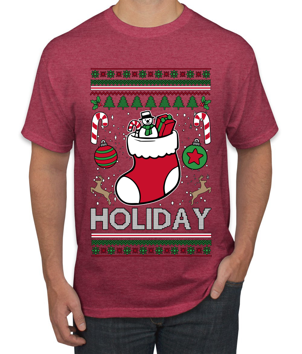Holiday, Ugly Christmas Sweater Unisex Men's T-Shirt