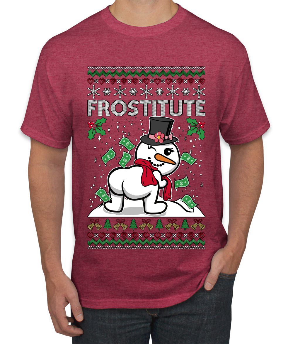 Frostitute, Ugly Christmas Sweater Unisex Men's T-Shirt