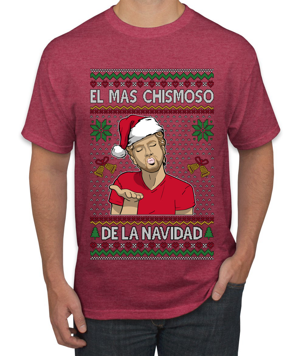 El Mas Chismoso De La Navidad, Ugly Christmas Sweater Unisex Men's T-Shirt