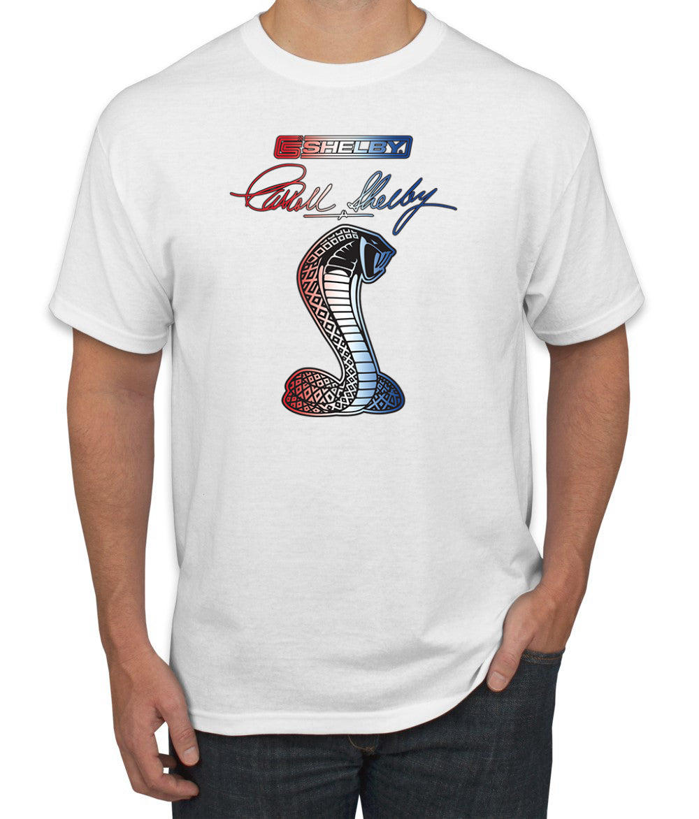 Ford Shelby Patriotic Signature Cobra Cars and Trucks Men's T-Shirt