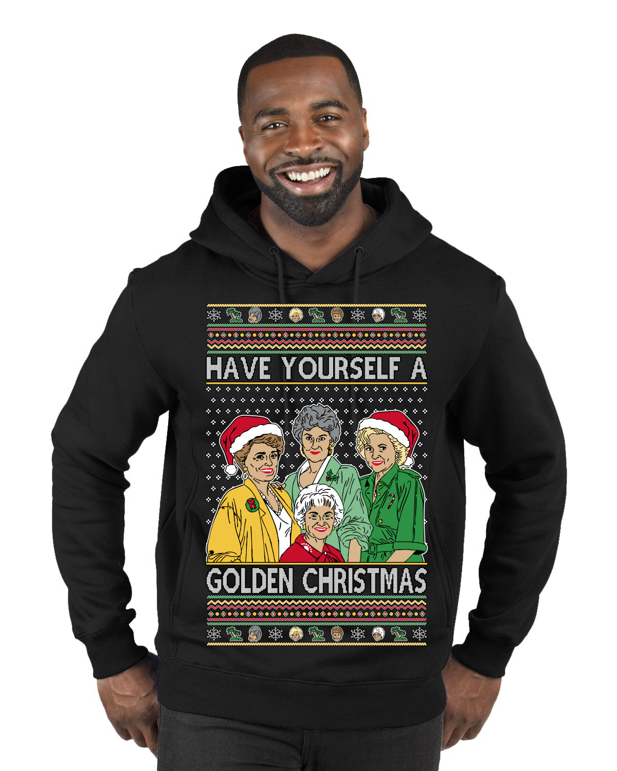 Have Yourself a Golden Christmas Classic TV Show Ugly Christmas Sweater Premium Graphic Hoodie Sweatshirt