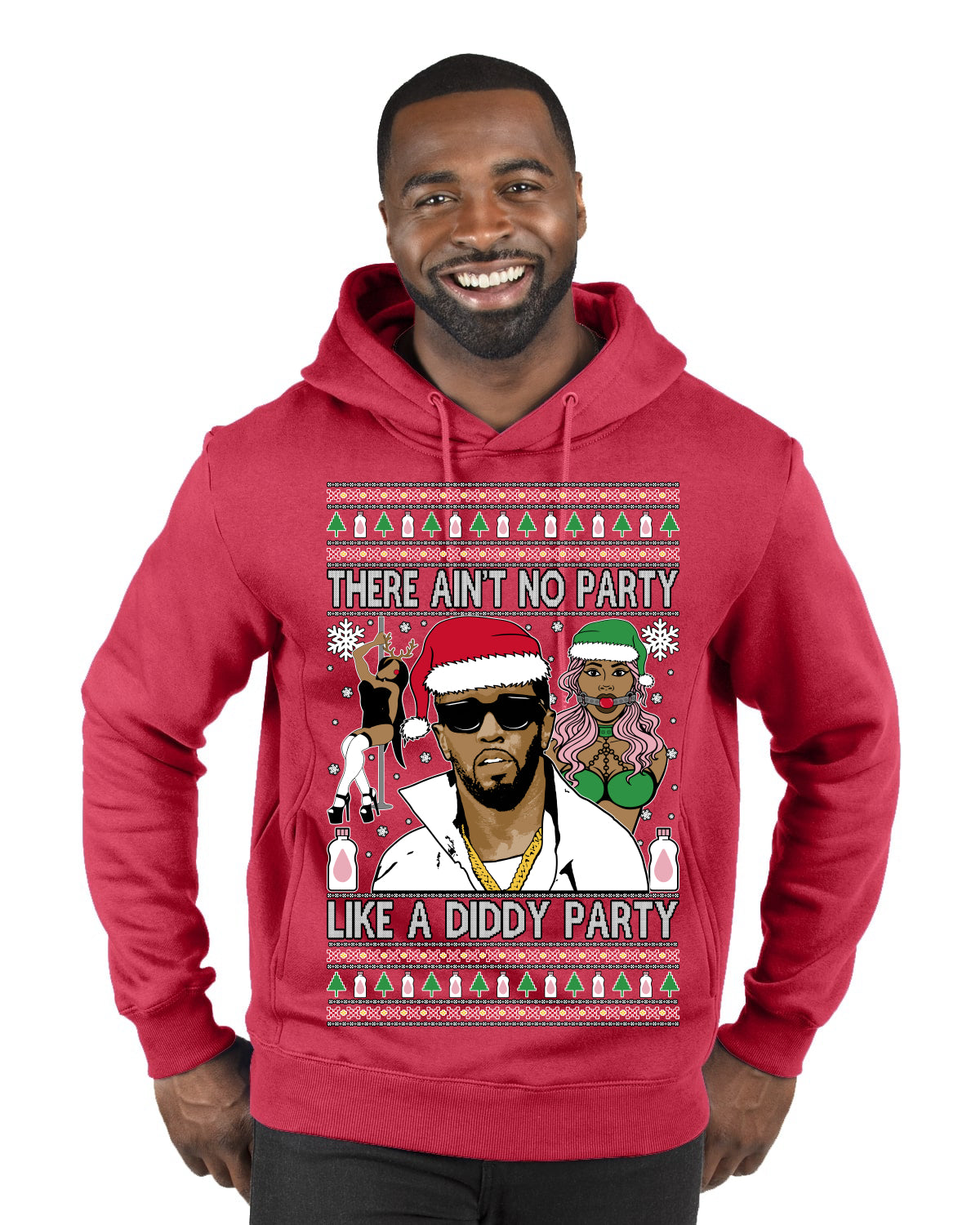There Ain't No Party Like a Diddy Party Viral Music Meme Ugly Christmas Sweater Premium Graphic Hoodie Sweatshirt