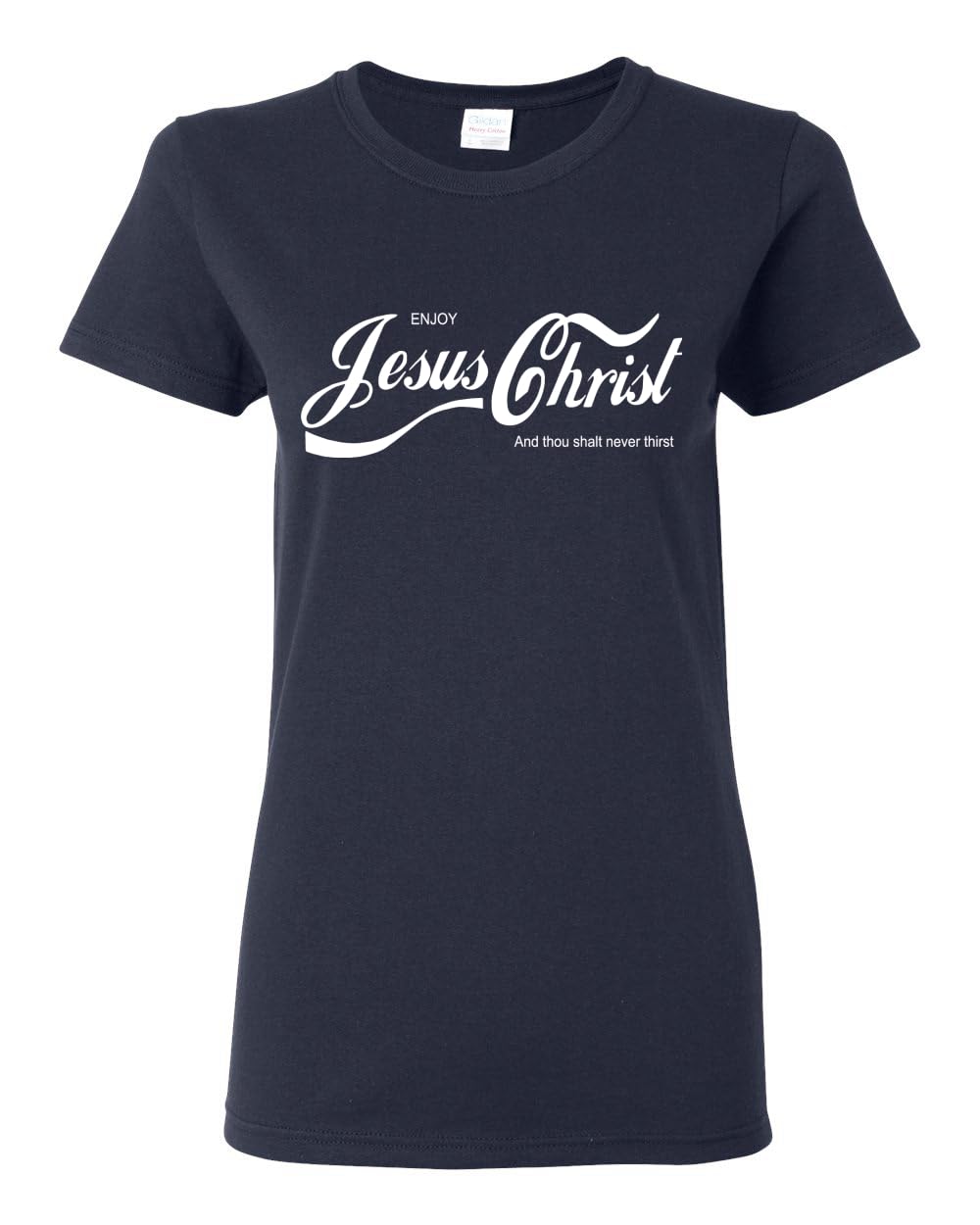 Enjoy Jesus Christ Parody Shirt Thou Shalt Never Thirst, Funny Christian Inspirational T Shirt for Womens