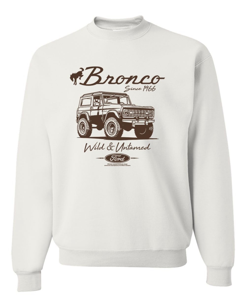 Ford Bronco Wild Untamed 1966 Vintage Cars and Trucks Unisex Crewneck Sweatshirt