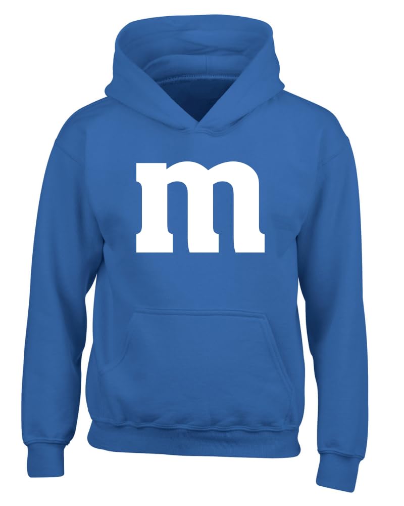 Letter M Graphic Novelty Funny Costume Halloween Youth Hooded Sweatshirt