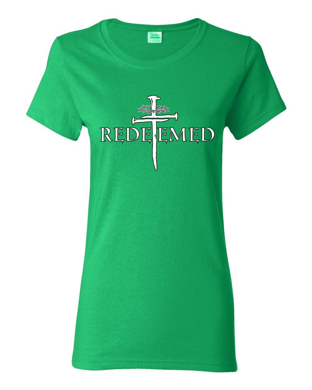 Redeemed Cross Jesus Christ Nails Inspirational/Christian Womens Graphic T-Shirt