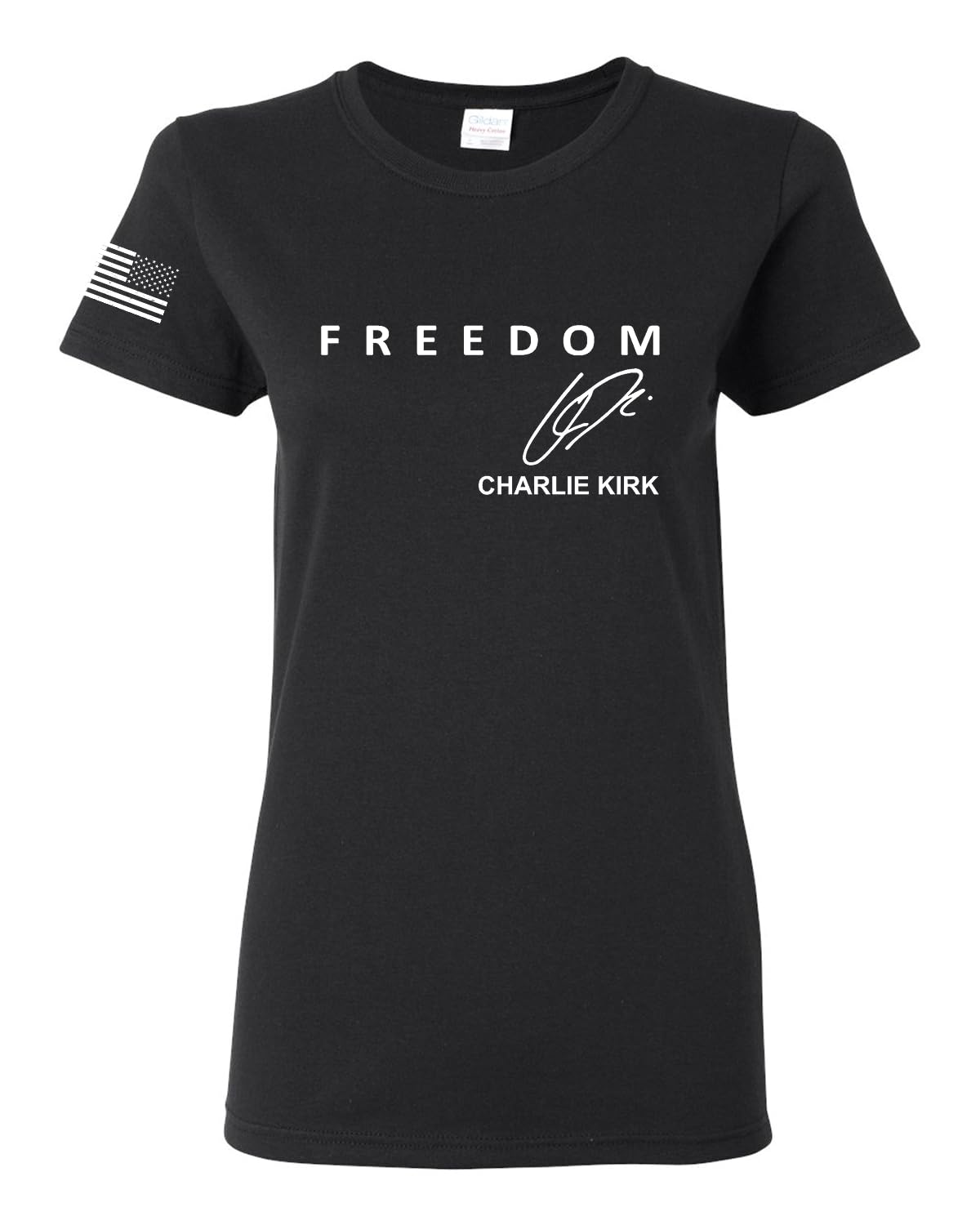 Freedom God Family Patriotism Shirt, Christian Conservative Tee for Women, Women's Graphic T-Shirt