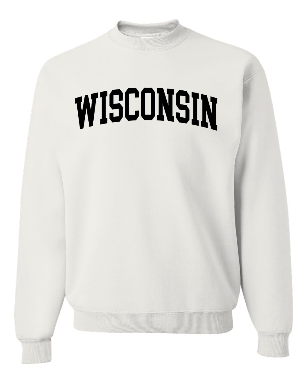 State of Wisconsin College Style Fashion Unisex Crewneck Sweatshirt