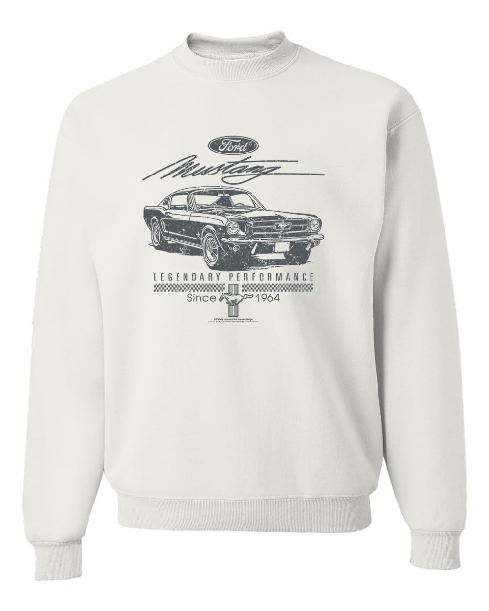 Ford Mustang Legendary Performance Est 1964 | Retro Vintage Cars and Trucks Unisex Crewneck Sweatshirt