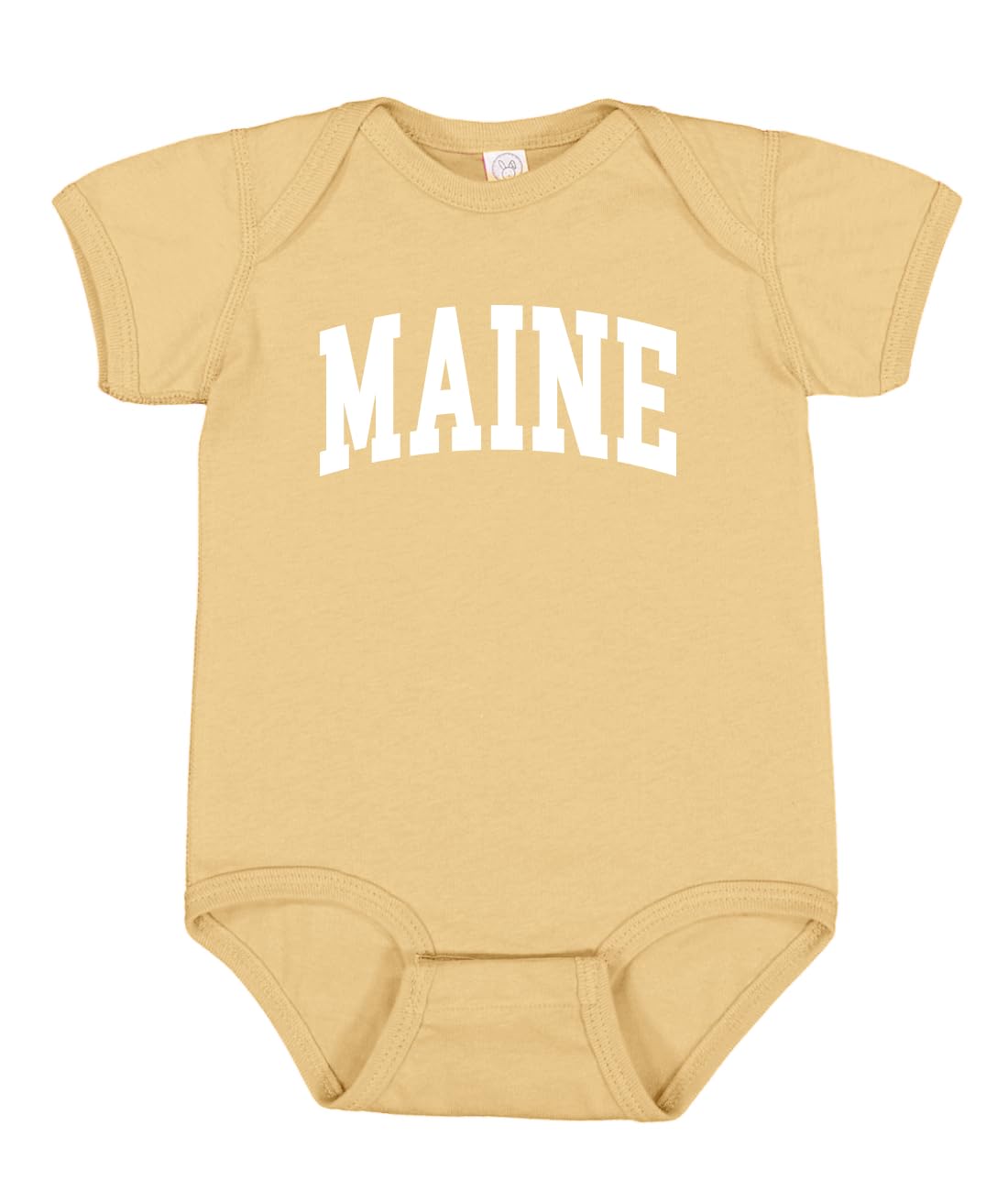 State of Maine College Style White Fashion Baby Creeper Boys Girls Infant Bodysuit