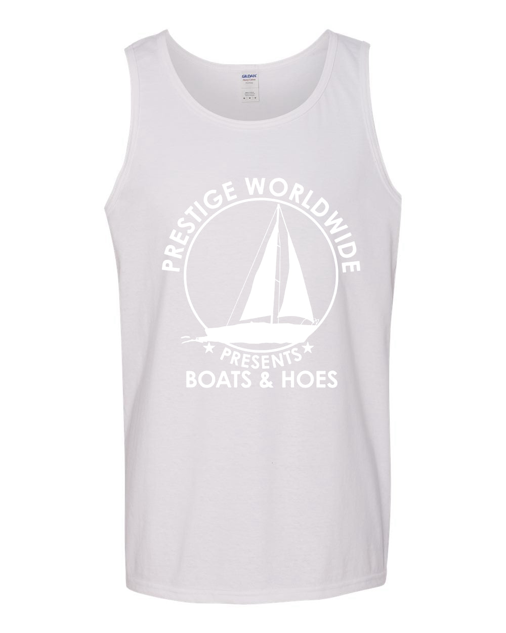 Prestige Worldwide Funny Boats and Hoes Pop Culture Mens Tank Top