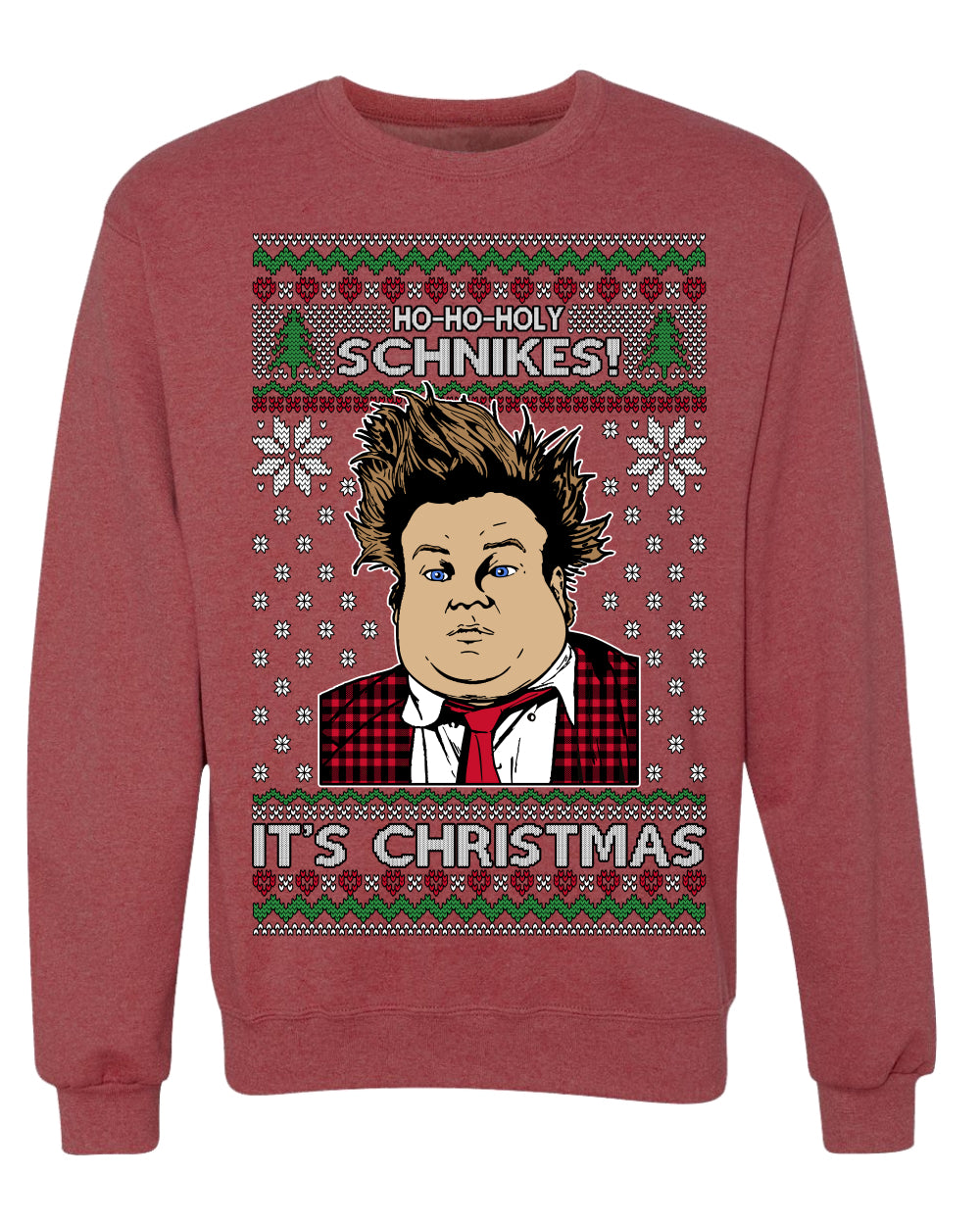 Ho Ho Holy Schnikes Funny 90s Classic Tommy Boy Movie Ugly Christmas Sweater