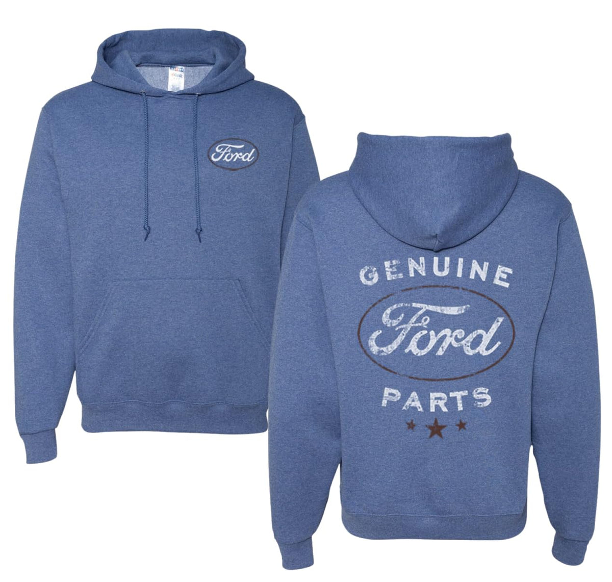 Vintage Distressed Genuine Ford Parts Cars and Trucks Front and Back Cars and Trucks Unisex Hoodie Sweatshirt