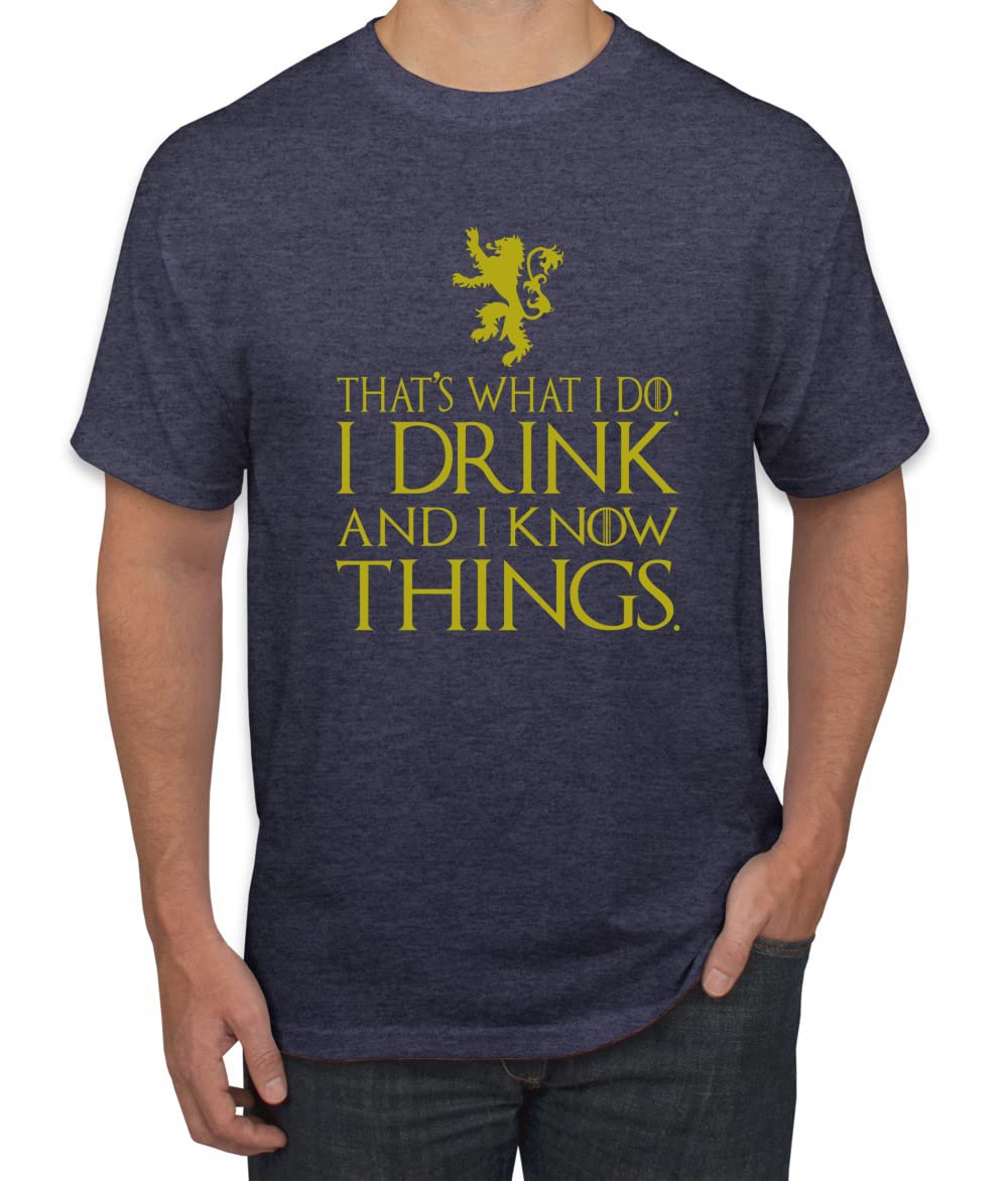 I Drink and I Know Things Tyrion GOT Gold Pop Culture Men's T-Shirt