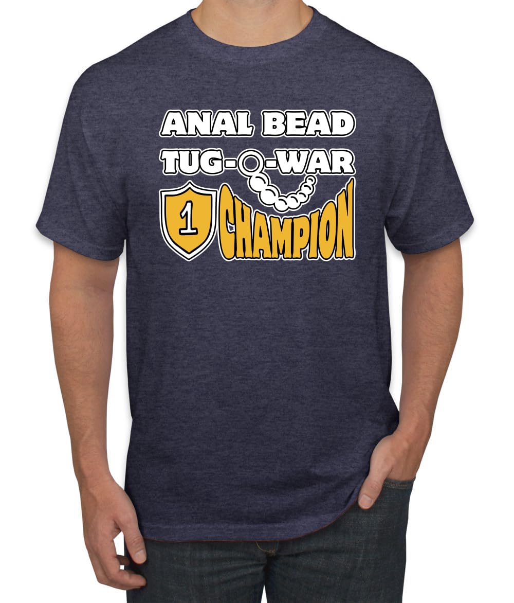 Anal Bead Tug O War Champion Funny Adult Humor Men's T-Shirt