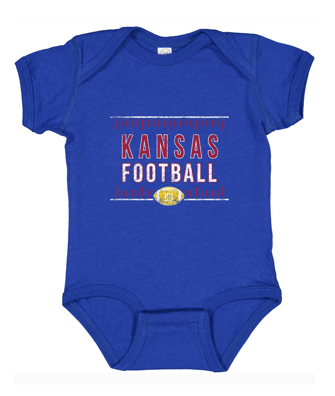 College Football Fan Shirt, Vintage Distressed Field, Retro USA Sports Baby Creeper Boys Girls Infant Bodysuit
