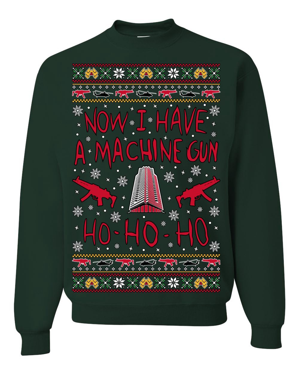 Nakatomi Christmas Party McClane Ugly Christmas Sweater Crewneck Sweatshirt