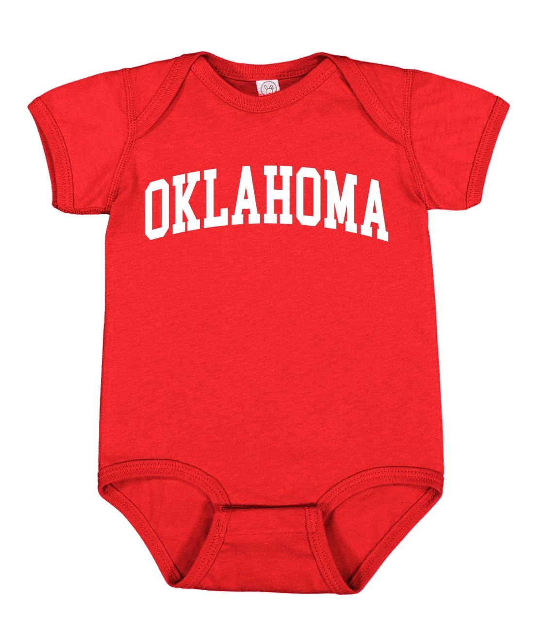 State of Oklahoma College Style White Fashion Baby Creeper Boys Girls Infant Bodysuit