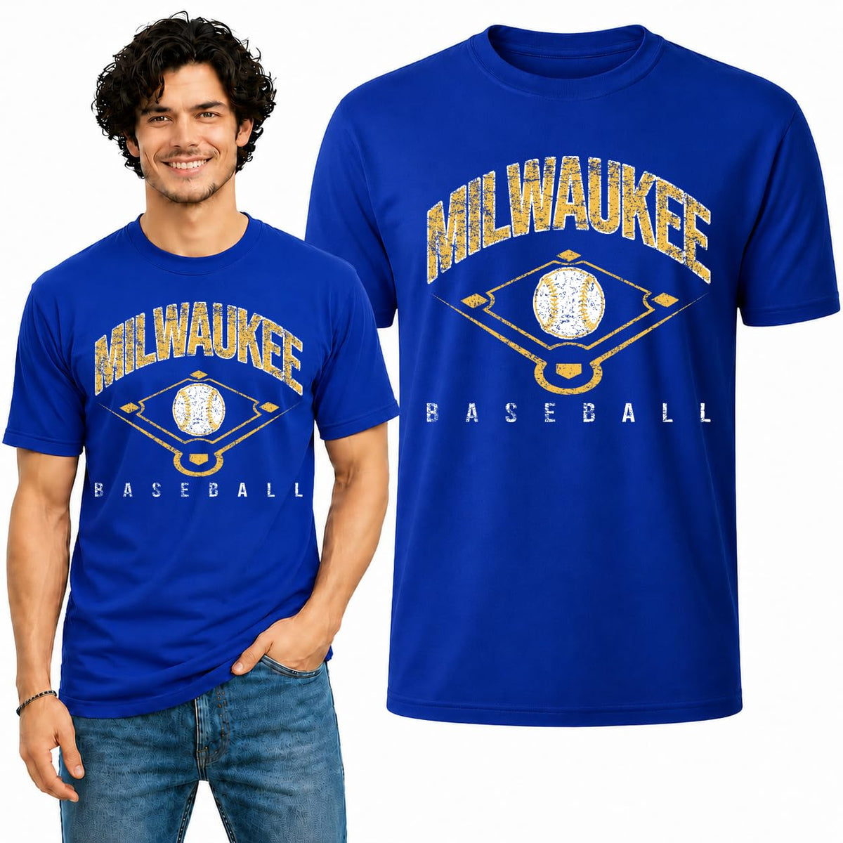 Milwaukee Fan Tee T-Shirt for Men and Women Graphic T-Shirt
