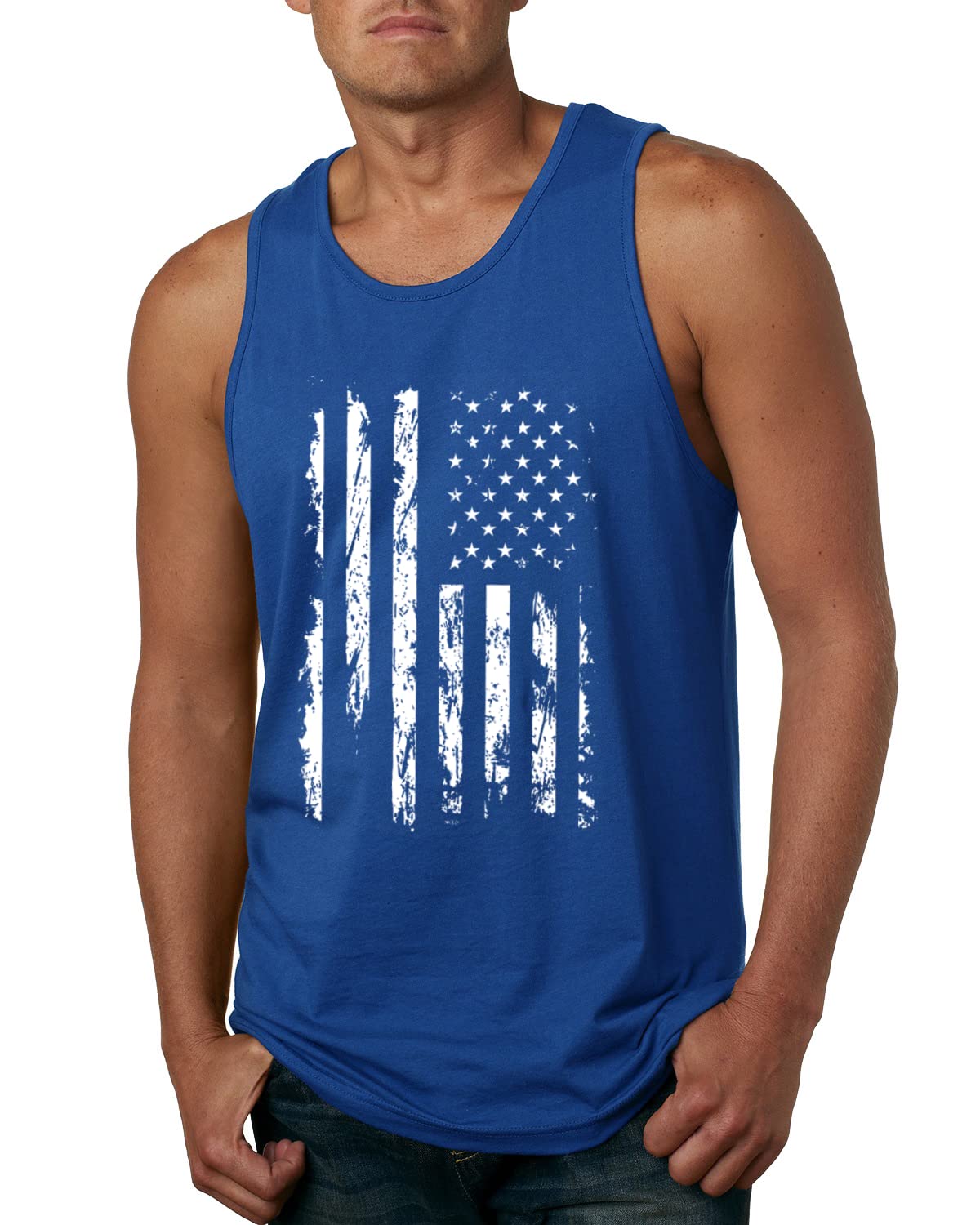 Beer Bacon Guns Freedom Funny America USA Drinking Independence Day Mens Graphic Tank Top