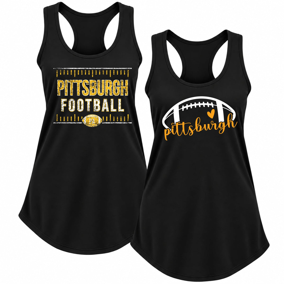 Vintage American Football Team 2 Pack Sports Ladies Racerback Tank Top