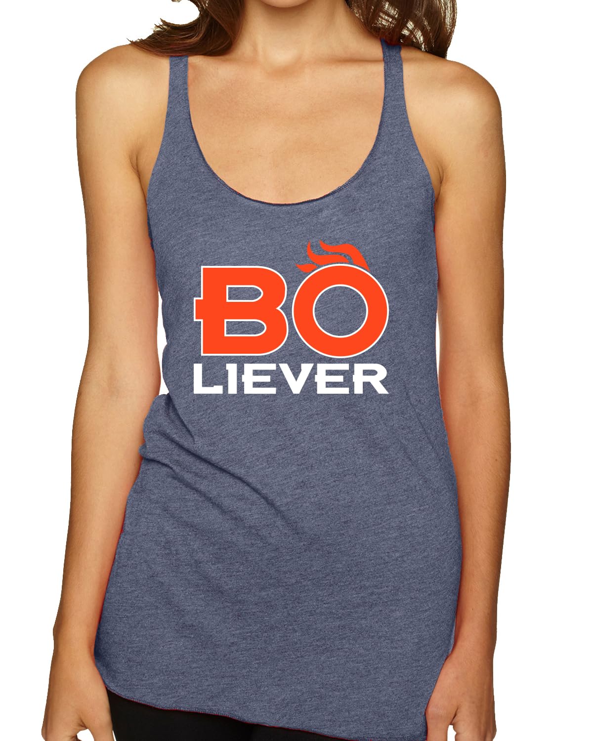 DEN Fantasy Football Sports Women's Triblend Racerback Tank