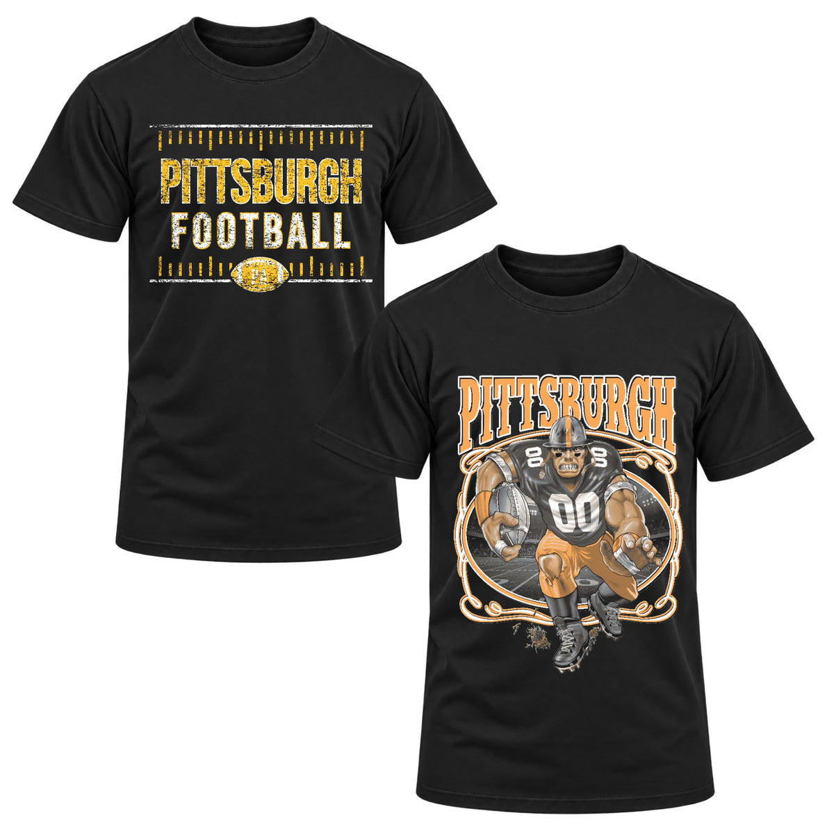 Football Fan 2 Pack Mens Tee Unisex Tshirt Graphic Football Team Tee