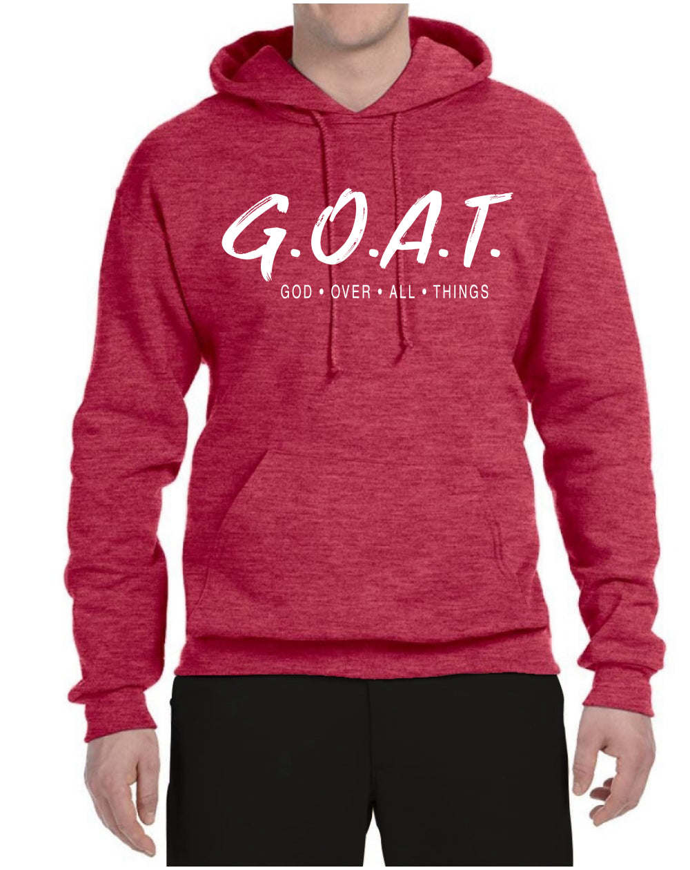 GOAT - God Over All Things Inspirational/Christian Unisex Hoodie Sweatshirt