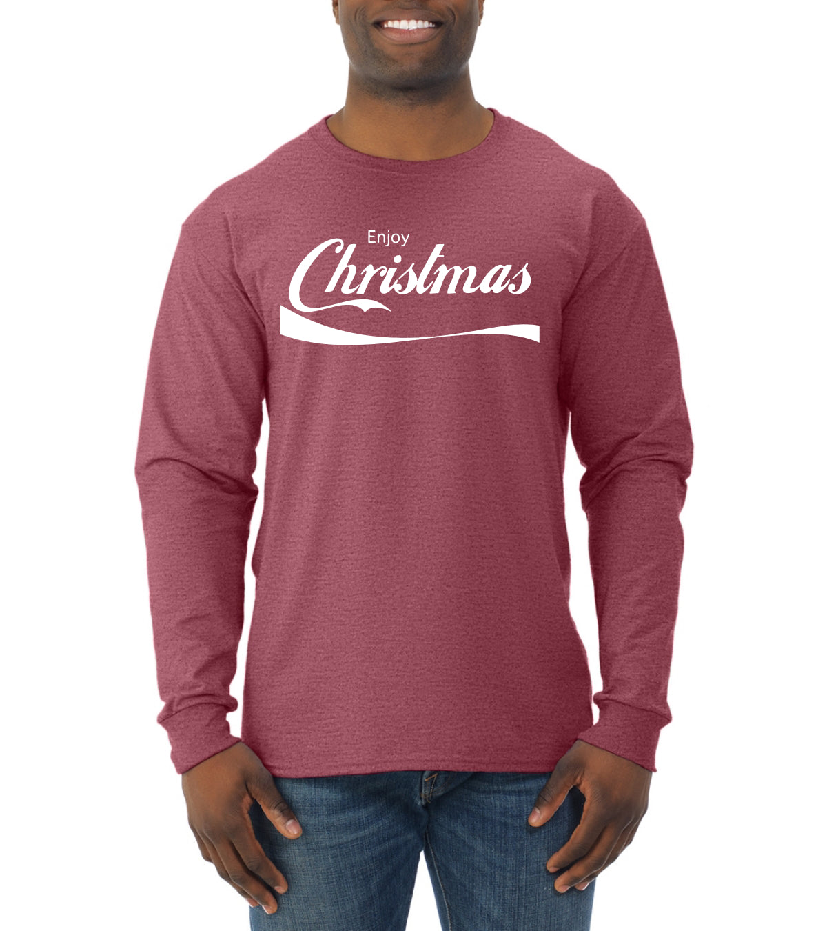 Enjoy Christmas Christmas Mens Long Sleeve Shirt