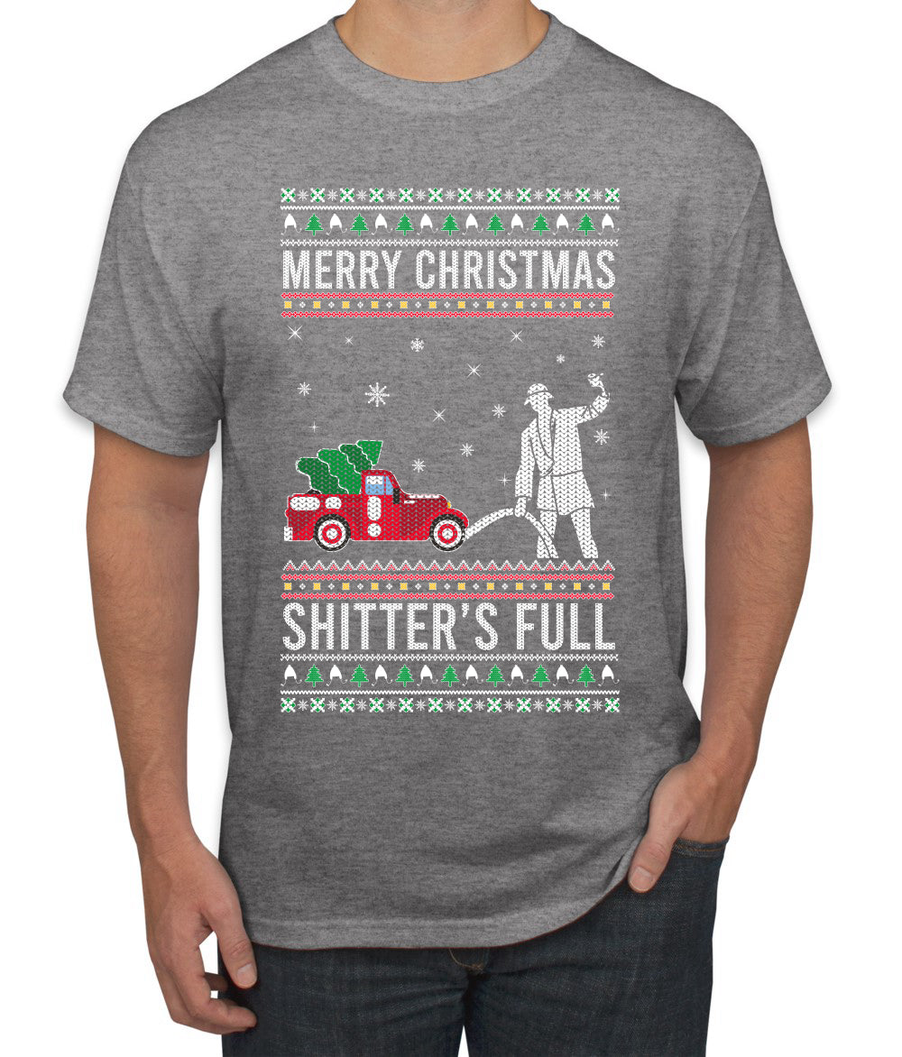 Merry Christmas Shitter's Full Christmas Vacation Ugly Christmas Sweater Men's Graphic T-Shirt