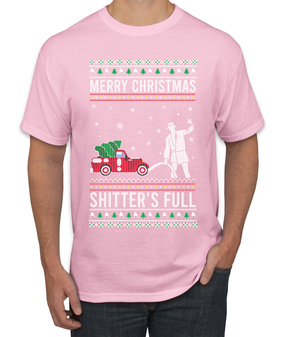 Merry Christmas Shitter's Full Christmas Vacation Ugly Christmas Sweater Men's Graphic T-Shirt