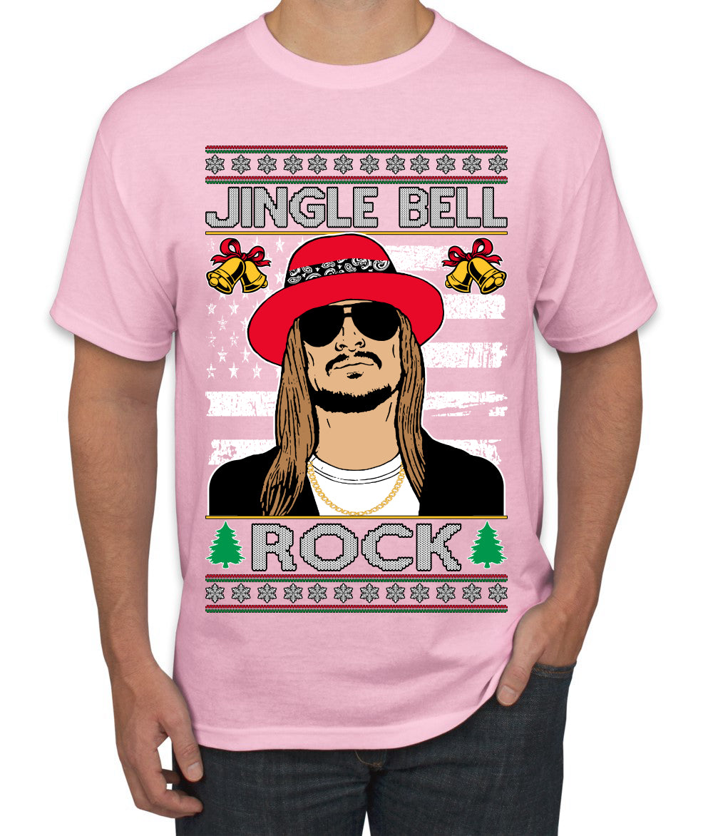Jingle Bell Rock Kid Rapper Country Music Ugly Christmas Sweater Men's T-Shirt