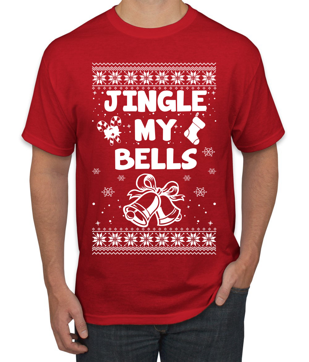 Jingle My Bells Individual Couples Ugly Christmas Sweater Men's Graphic T-Shirt