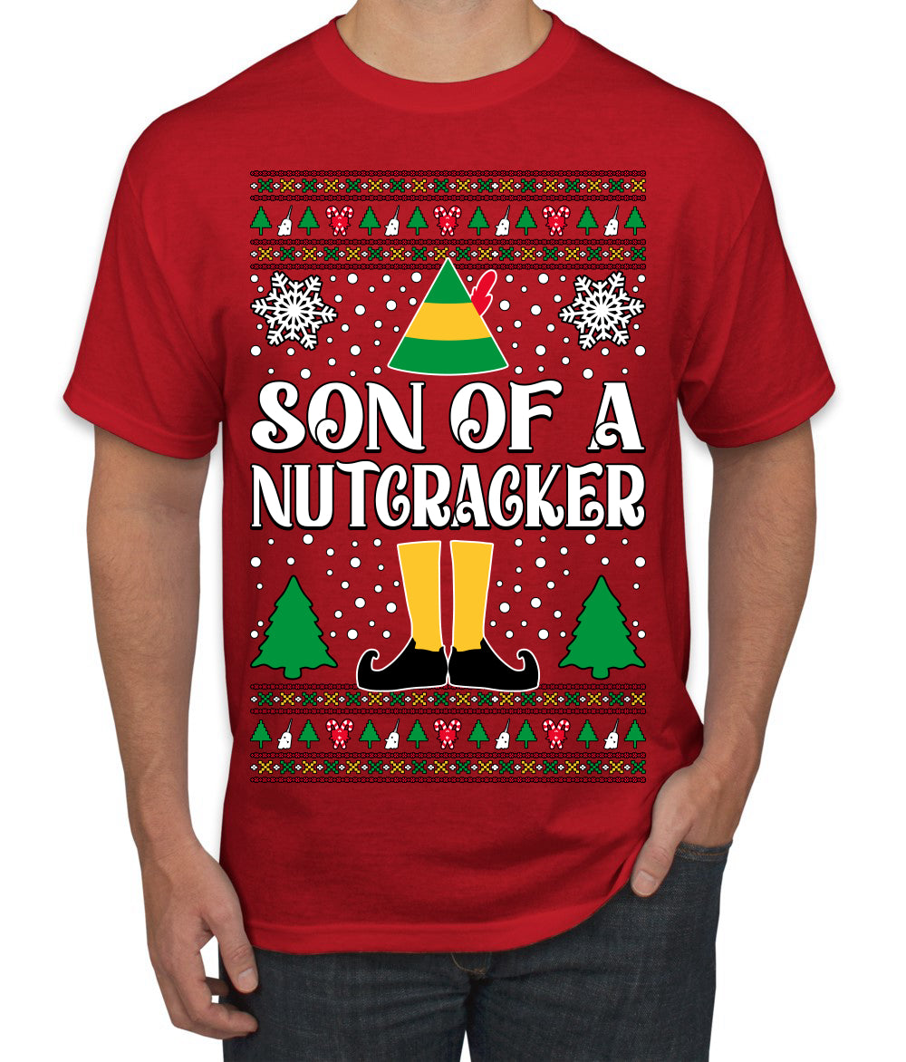 Son Of A Nutcracker Christmas Movie Quote Ugly Christmas Sweater Men's T-Shirt