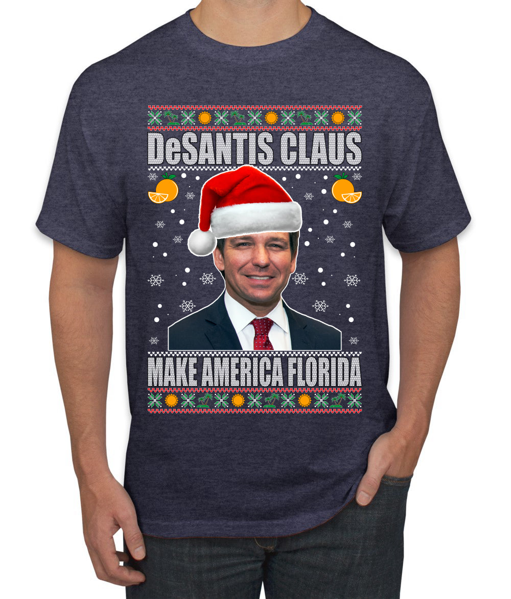 DeSantis Claus Ugly Christmas Sweater Men's Graphic T-Shirt