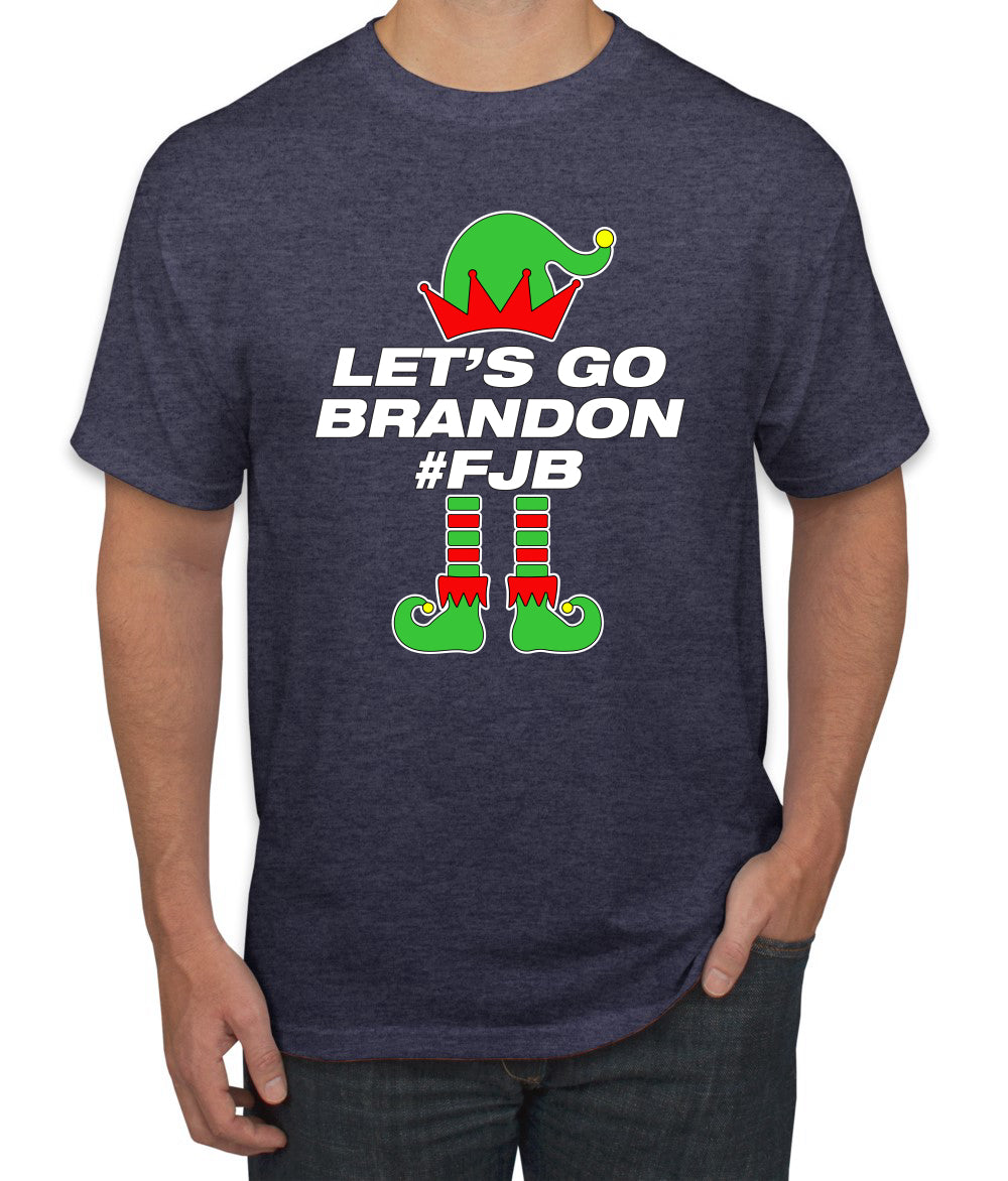 Let's Go Brandon Elf Christmas Men's Graphic T-Shirt