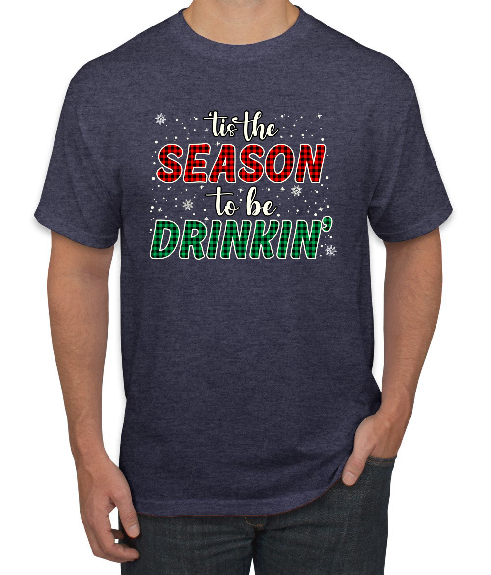 Tis' the Season To Be Drinkin' Christmas Men's Graphic T-Shirt