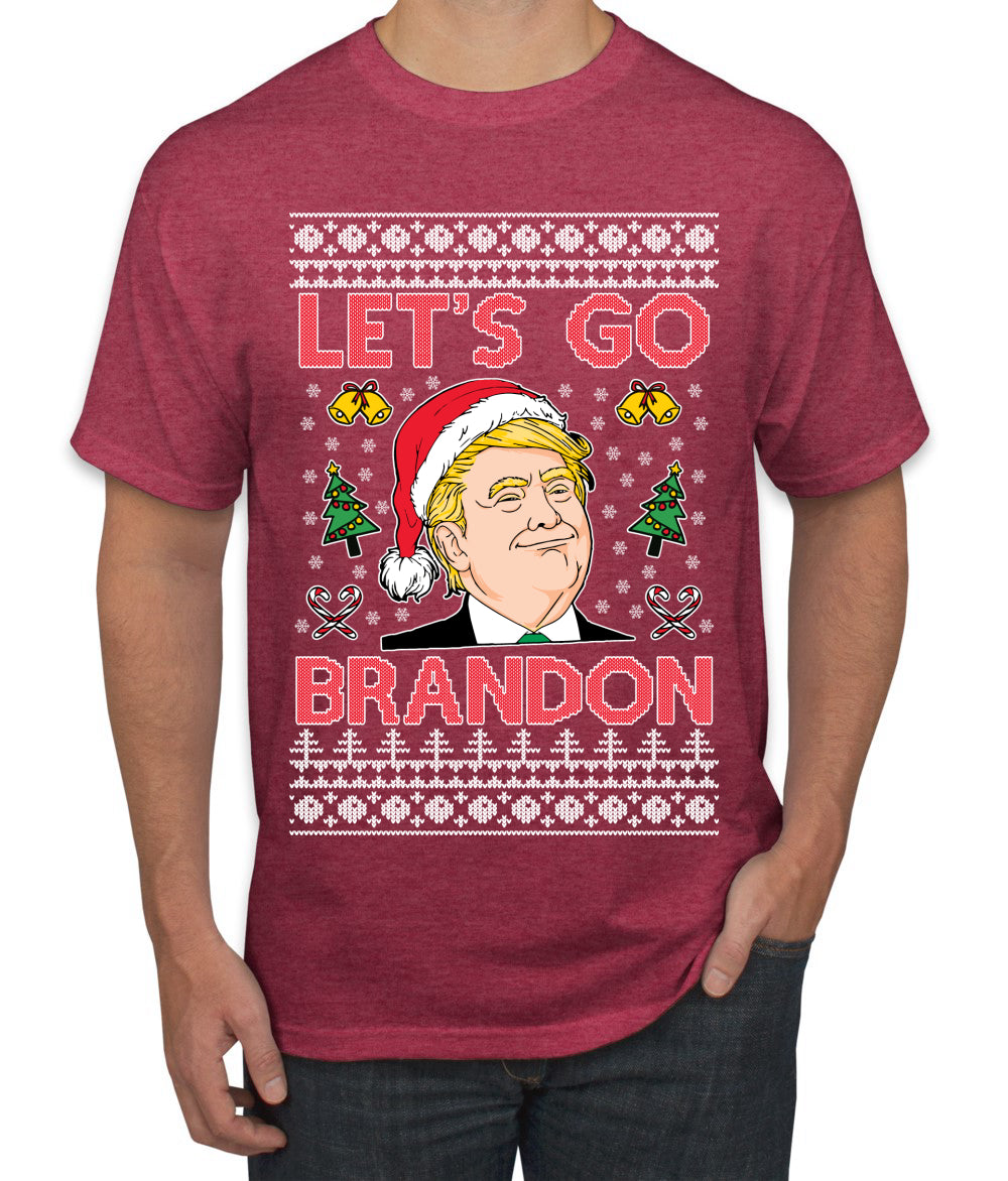 Trump Let’s Go Brandon Ugly Christmas Sweater Men's Graphic T-Shirt