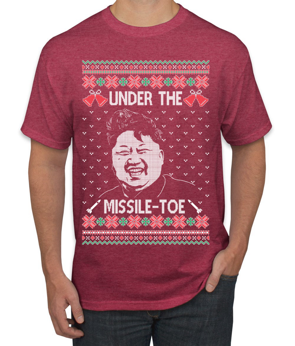 Under The Missle Toe Ugly Christmas Sweater Men's T-Shirt