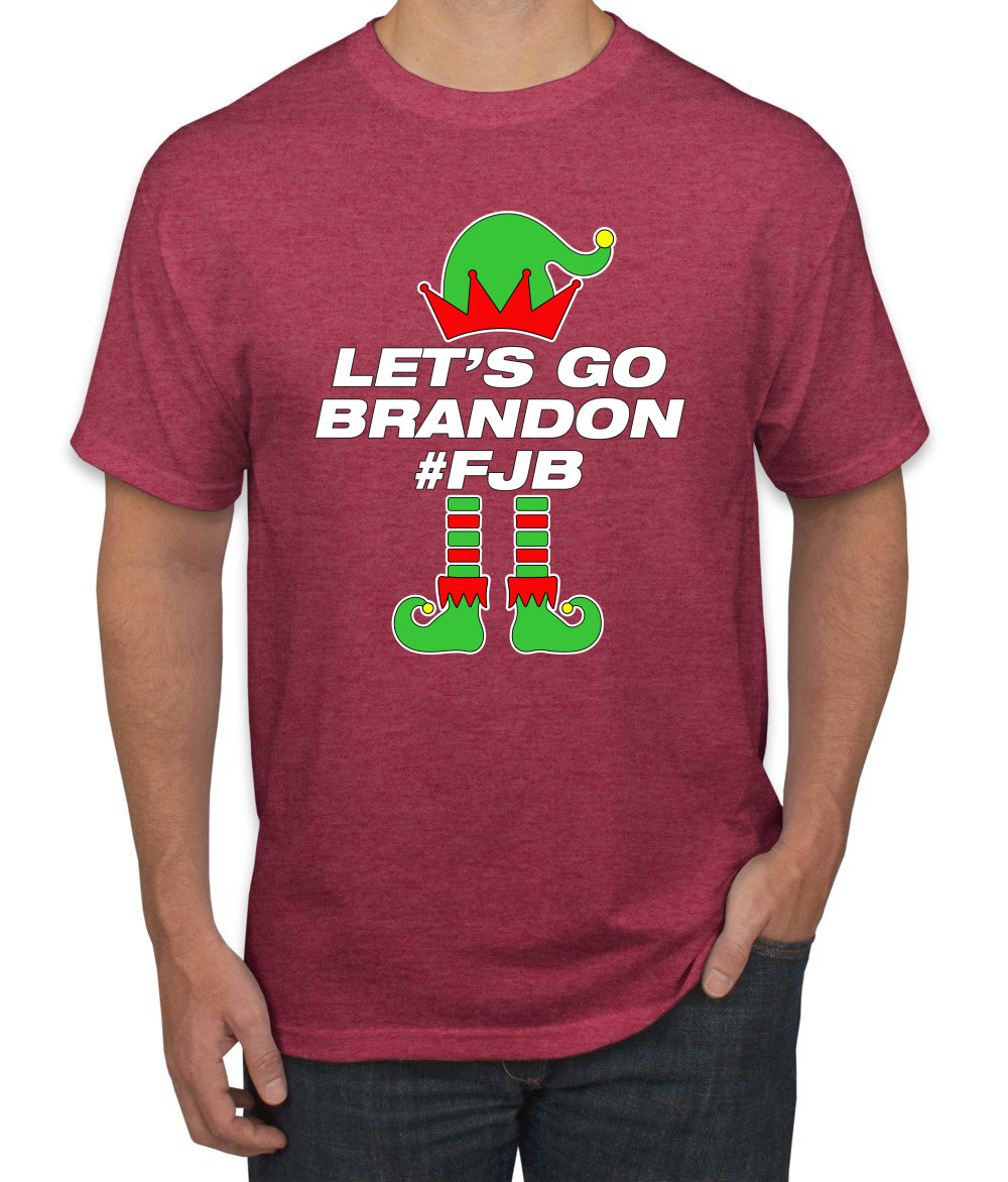 Let's Go Brandon Elf Christmas Men's Graphic T-Shirt
