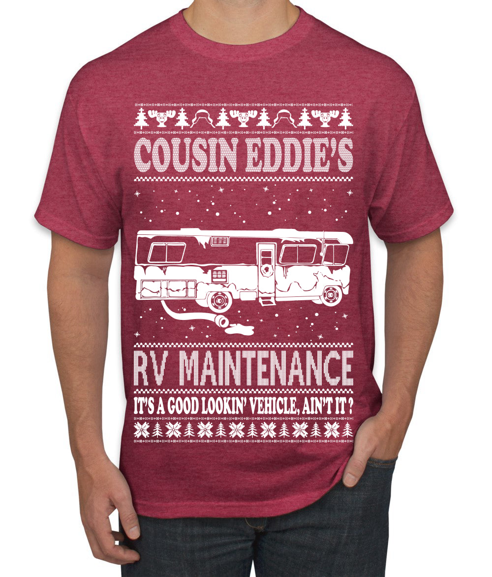 Family Vacation Cousin Eddie's RV Maintenance Ugly Christmas Sweater Men's Graphic T-Shirt