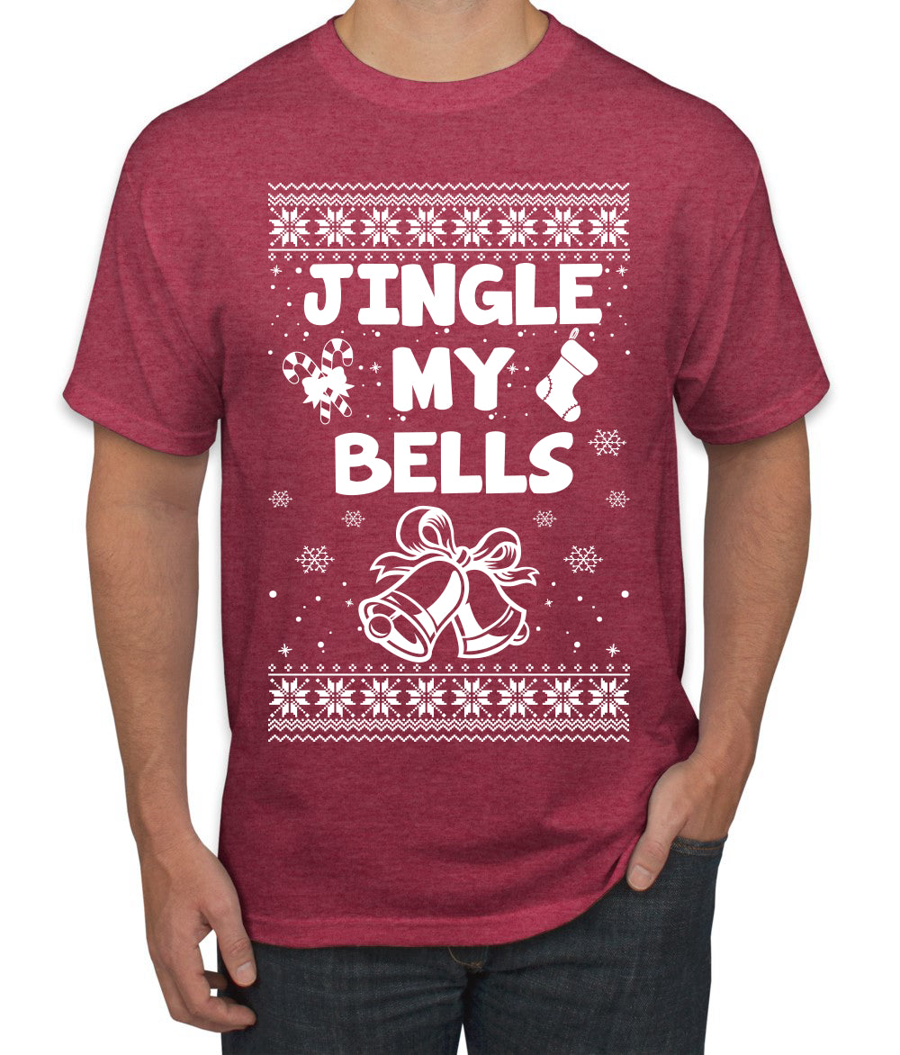 Jingle My Bells Individual Couples Ugly Christmas Sweater Men's Graphic T-Shirt