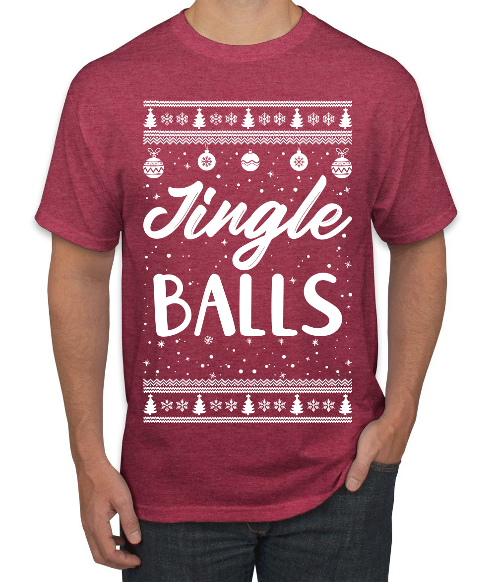 Jingle Balls Individual Couples Ugly Christmas Sweater Men's Graphic T-Shirt