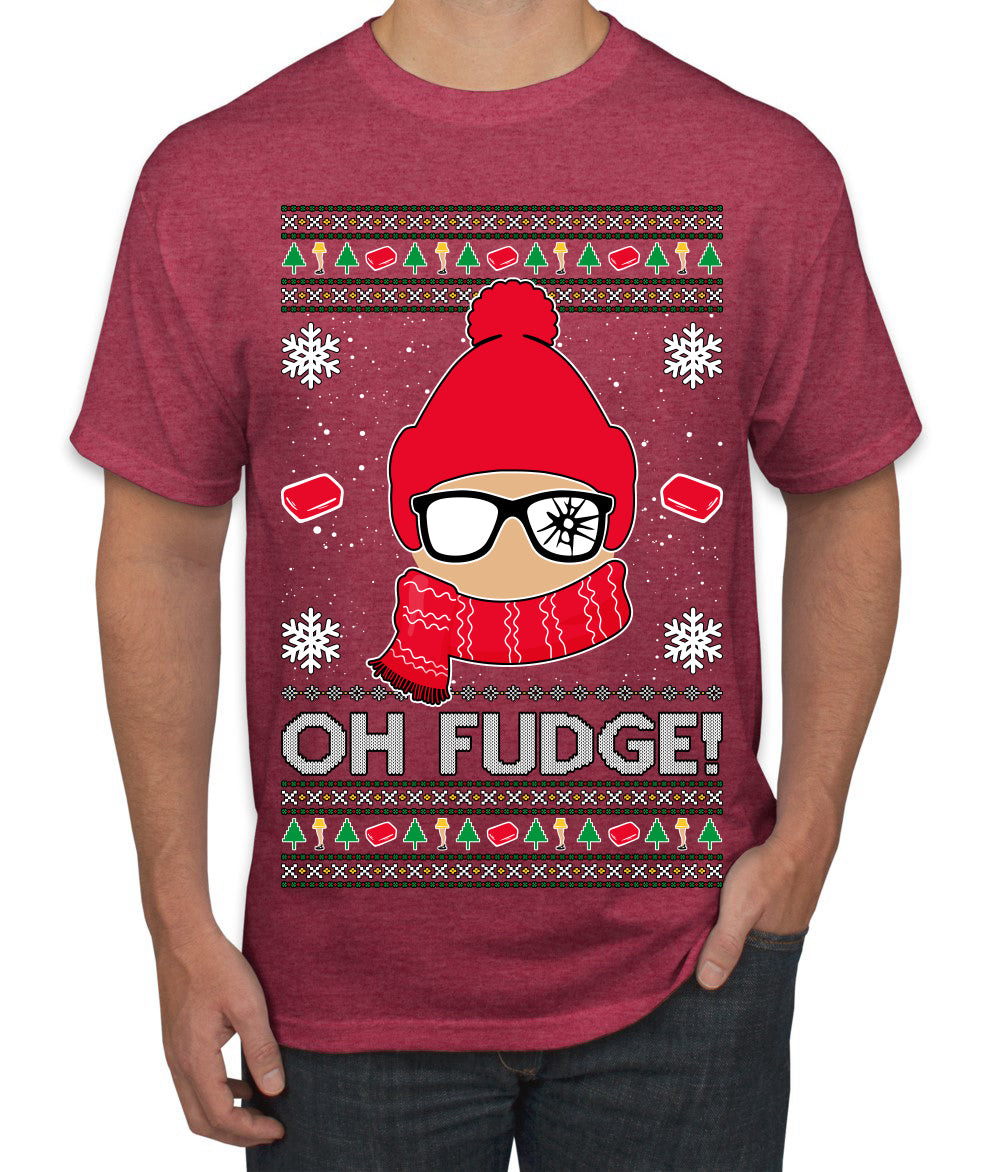 Oh Fudge Funny Story Ugly Christmas Sweater Men's T-Shirt