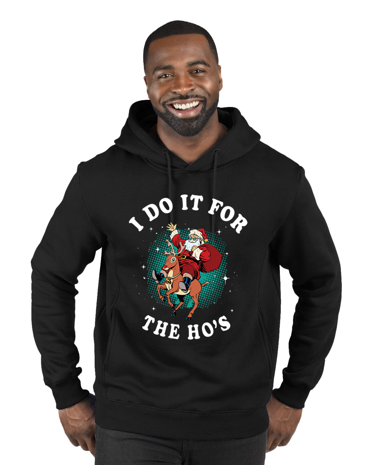 I Do It For The Ho's Merry Christmas Premium Graphic Hoodie Sweatshirt