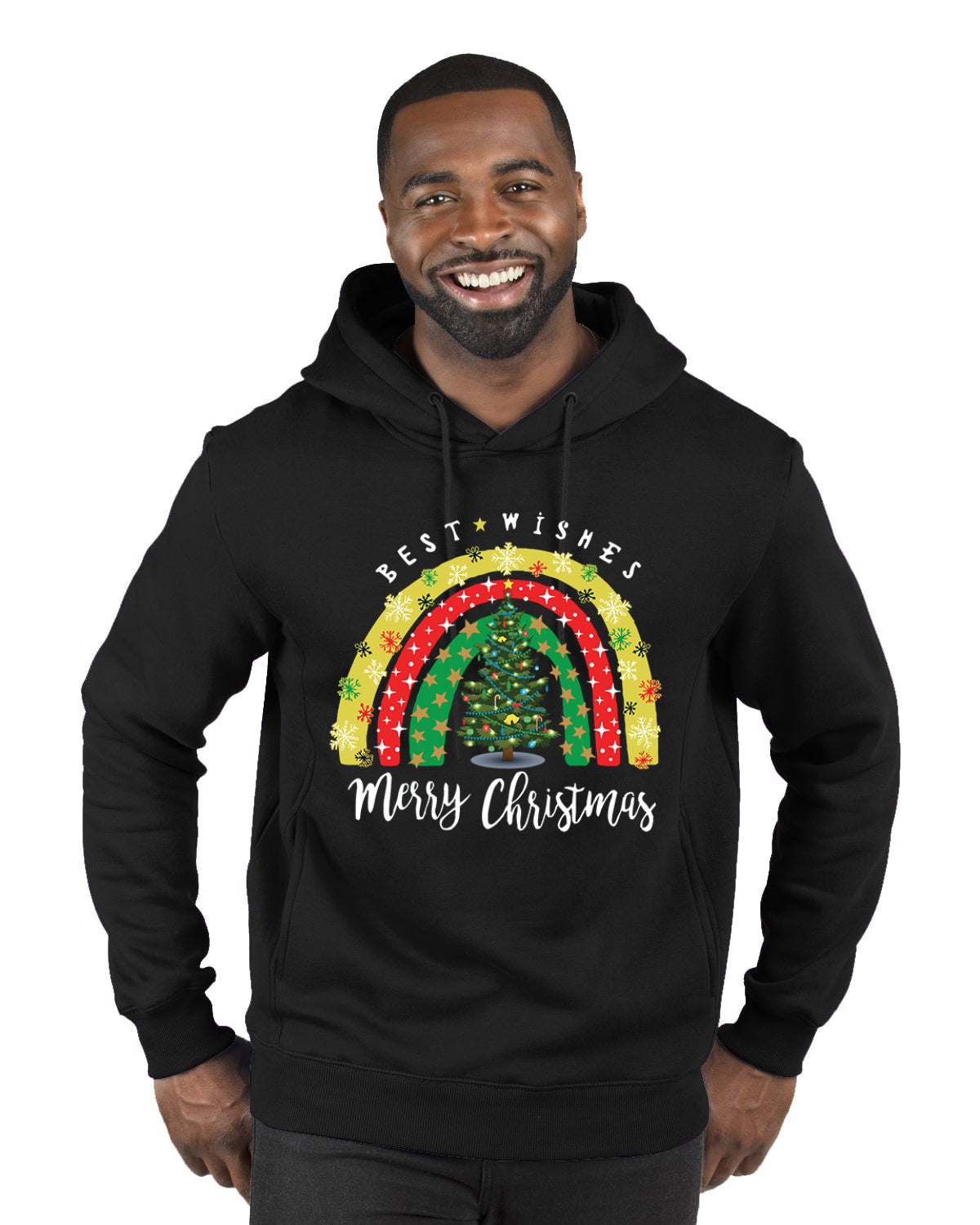 Merry Merry Christmas Best Wishes Merry Christmas Premium Graphic Hoodie Sweatshirt