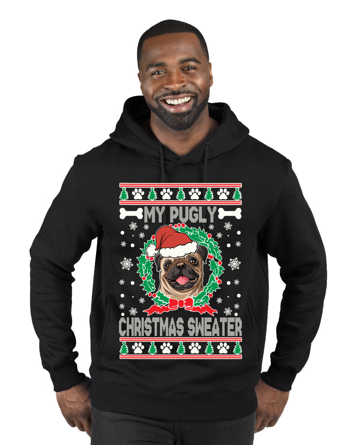 My PMerry Ugly Christmas Sweater Merry Ugly Christmas Sweater Premium Graphic Hoodie Sweatshirt