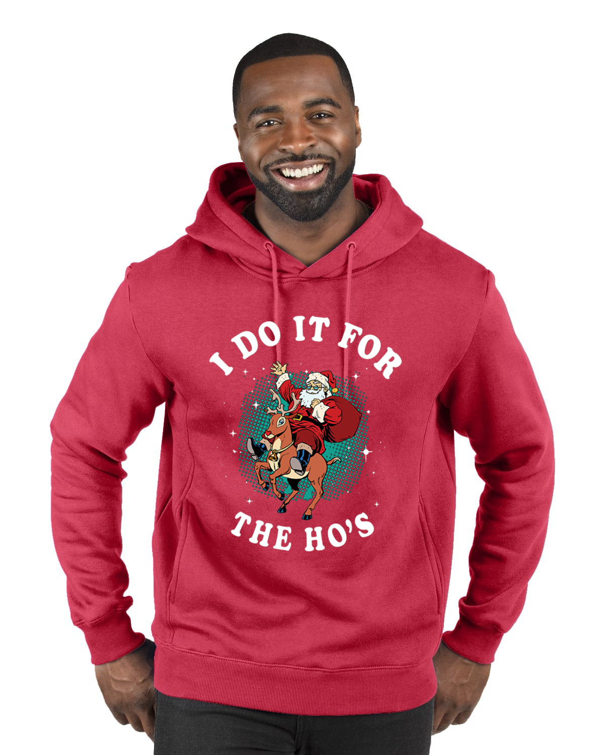 I Do It For The Ho's Merry Christmas Premium Graphic Hoodie Sweatshirt